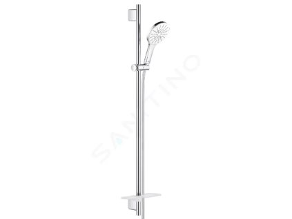 Grohe 26578LS0 - Sada sprchové hlavice 130, 3 proudy, tyče 90 cm a hadice, měsíční bílá