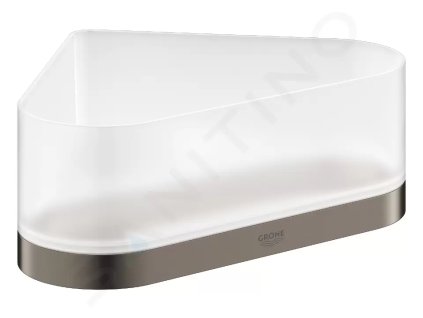 Grohe 41038AL0 - Miska do sprchy s držákem, rohová, kartáčovaný Hard Graphite