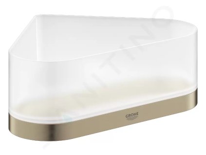 Grohe 41038EN0 - Miska do sprchy s držákem, rohová, kartáčovaný nikl