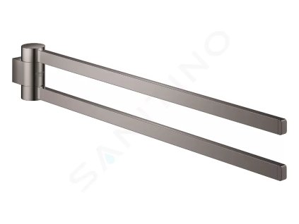 Grohe 41063A00 - Dvojitý držák na ručníky, otočný, Hard Graphite