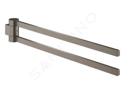 Grohe 41063AL0 - Dvojitý držák na ručníky, otočný, kartáčovaný Hard Graphite