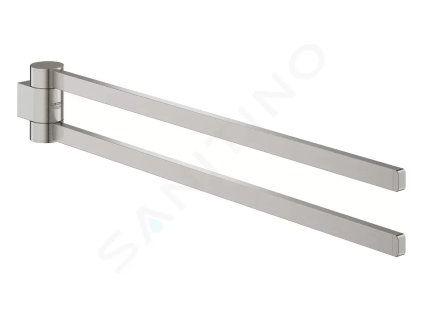 Grohe 41063DC0 - Dvojitý držák na ručníky, otočný, supersteel