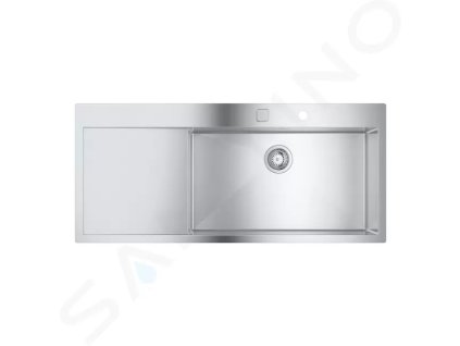 Grohe 31582SD1 - Dřez K1000 s automatickým odtokem, 116x52 cm, kartáčovaná nerez