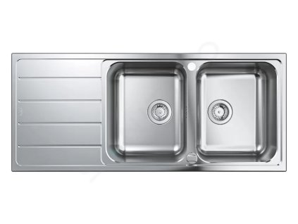 Grohe 31588SD1 - Dřez K500 s automatickým odtokem, 116x50 cm, kartáčovaná nerez