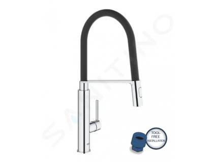 Grohe Feel Dřezová baterie s flexibilním ramenem, chrom 31489000