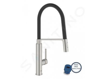 Grohe 31489DC0 - Dřezová baterie s flexibilním ramenem, supersteel