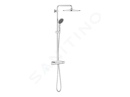 Grohe 26401001 - Sprchový set 310 s termostatem na zeď a poličkou, 3 proudy, chrom