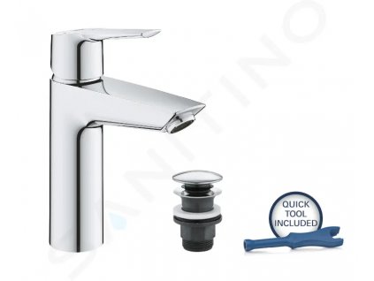 Grohe 23746002 - Umyvadlová baterie s výpustí Push-Open, studený start, chrom