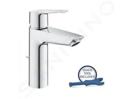 Grohe 23552002 - Umyvadlová baterie s výpustí, studený start, chrom