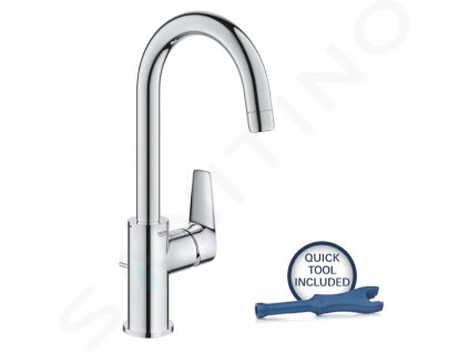 Grohe 24201001 - Umyvadlová baterie s otočným výtokem a výpustí, chrom