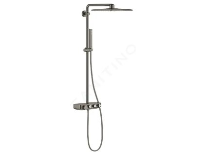 Grohe 26508AL0 - Sprchový set Cube 310 Duo s termostatem, 2 proudy, kartáčovaný Hard Graphite