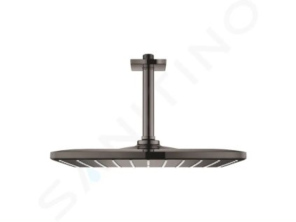 Grohe 26566A00 - Hlavová sprcha 310 Mono Cube 9,5 l/min, 1 proud, stropní rameno 14 cm, Hard Graphite
