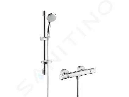 Hansgrohe 27032000 - Sprchový set Vario s termostatem, 3 proudy, EcoSmart 9 l/min, chrom