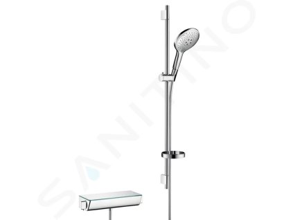 Hansgrohe 27037400 - Sprchový set s termostatem, 15 cm, 3 proudy, bílá/chrom