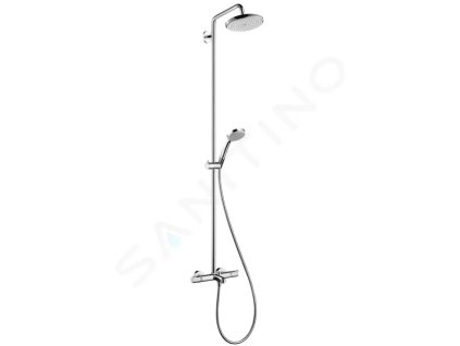 Hansgrohe 27223000 - Sprchový set Showerpipe s termostatem, 22 cm, 1 proud, chrom