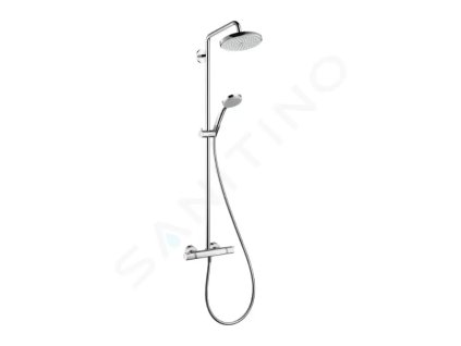 Hansgrohe 27188000 - Sprchový set Showerpipe s termostatem, 22 cm, 4 proudy, EcoSmart 9 l/min, chrom