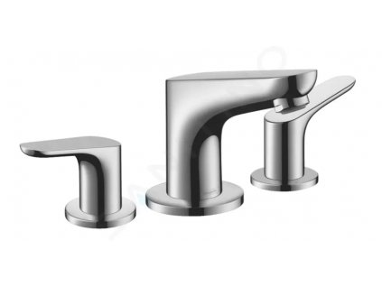 Hansgrohe 31937000 - Umyvadlová baterie 100, 3-otvorová instalace, s odtokovou soupravou s táhlem, chrom