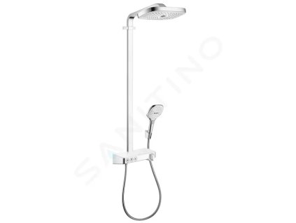Hansgrohe 27127400 - Sprchový set Showerpipe 300 s termostatem ShowerTablet Select, 3 proudy, bílá/chrom