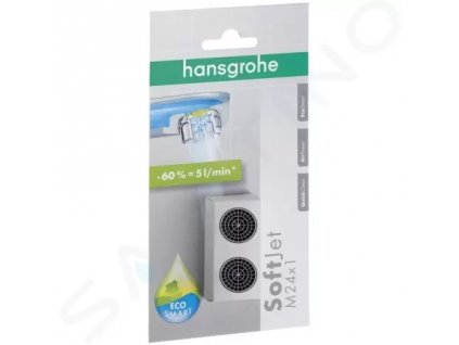 Hansgrohe 13182000 - Perlátor SoftJet M24 x 1 s omezovačem průtoku na 5 l/min, chrom