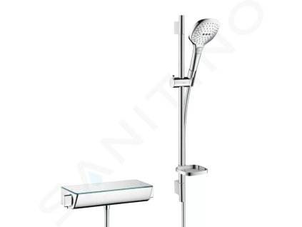 Hansgrohe 27038400 - Sprchový set 120 s termostatem Ecostat Select, 3 proudy, bílá/chrom