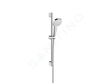 Hansgrohe 26580400 - Set sprchové hlavice, 3 proudy, tyče a hadice, bílá/chrom