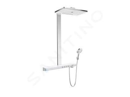 Hansgrohe 27029400 - Sprchový set Showerpipe 460 s termostatem, 3 proudy, EcoSmart 9 l/min, bílá/chrom