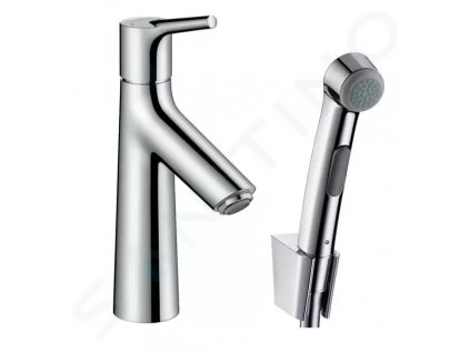 Hansgrohe 72290000 - Umyvadlová baterie s výpustí Push-Open a ruční sprchou Bidette, chrom