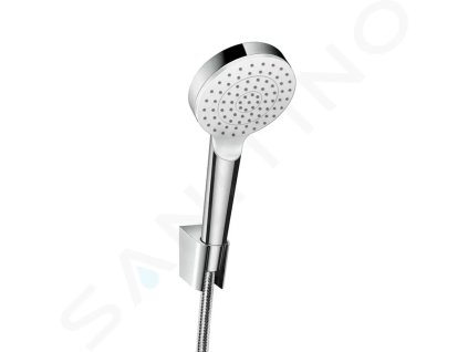 Hansgrohe 26569400 - Set sprchové hlavice, držáku a hadice, EcoSmart, bílá/chrom