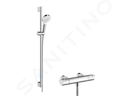 Hansgrohe 27813400 - Sprchový set Vario s termostatem Ecostat 1001 CL, 2 proudy, bílá/chrom