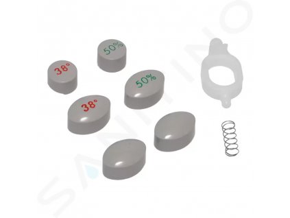 Hansgrohe 97231000 - Sada tlačítek pro termostatickou baterii Ecostat 1001 na stěnu, šedá