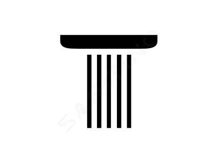 Hansgrohe 92571610 - Tlačítko proudu Rain, velký, černá