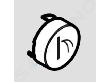 Hansgrohe 92574610 - Tlačítko pro přívalový proud, černá