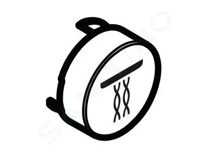 Hansgrohe 92575450 - Tlačítko proudu Whirl, bílá