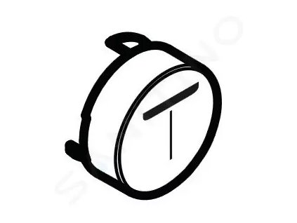 Hansgrohe 92576610 - Tlačítko proudu Mono, černá