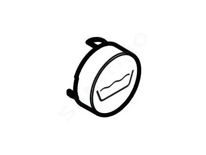 Hansgrohe 92577610 - Tlačítko výtoku do vany, černá