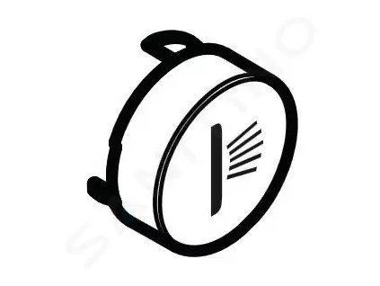 Hansgrohe 92578610 - Tlačítko pro boční sprchu, černá