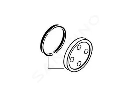 Hansgrohe 95239000 - Podložka pod sprchovou tyč pro Croma 100 Showerpipe, chrom