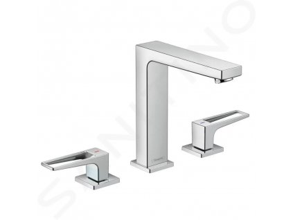 Hansgrohe 74515000 - Umyvadlová baterie s výpustí Push-Open, 3-otvorová instalace, chrom