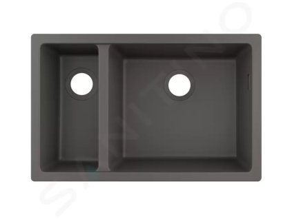 Hansgrohe 43433290 - Podstavný granitový dřez S510-U635, kamenná šedá