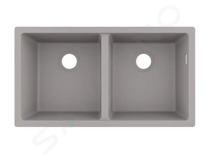 Hansgrohe 43434380 - Podstavný granitový dřez S510-U770, betonová šedá