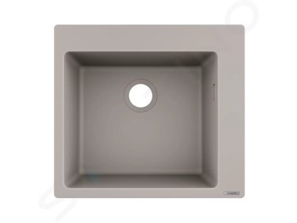 Hansgrohe 43312380 - Vestavný granitový dřez S510-F450, betonová šedá