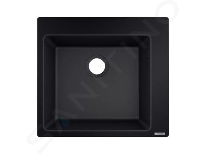 Hansgrohe 43312170 - Vestavný granitový dřez S510-F450, grafitová černá