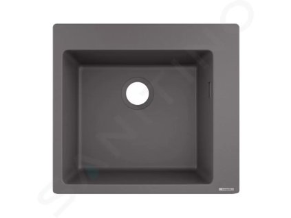 Hansgrohe 43312290 - Vestavný granitový dřez S510-F450, kamenná šedá