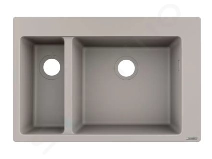 Hansgrohe 43315380 - Vestavný granitový dřez S510-F635, betonová šedá