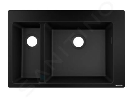 Hansgrohe 43315170 - Vestavný granitový dřez S510-F635, grafitová černá