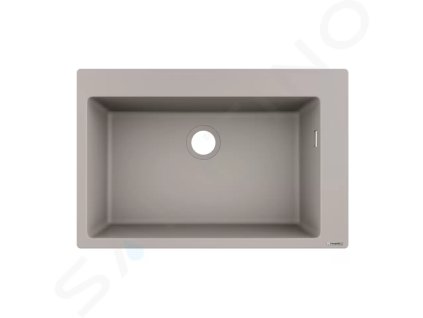 Hansgrohe 43313380 - Vestavný granitový dřez S510-F660, betonová šedá