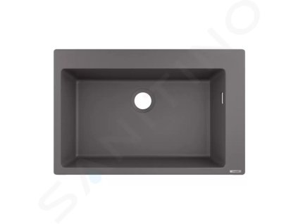 Hansgrohe 43313290 - Vestavný granitový dřez S510-F660, kamenná šedá
