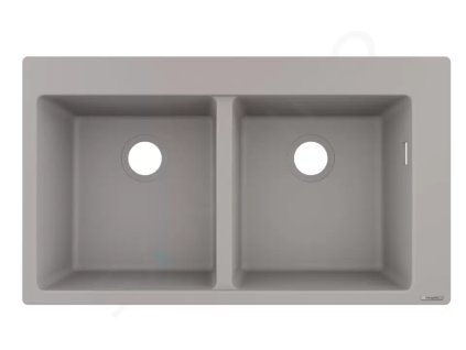 Hansgrohe 43316380 - Vestavný granitový dřez S510-F770, betonová šedá