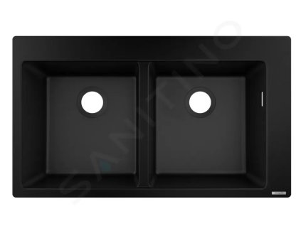 Hansgrohe 43316170 - Vestavný granitový dřez S510-F770, grafitová černá