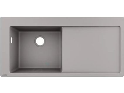Hansgrohe 43330380 - Vestavný granitový dřez S5110-F45, betonová šedá